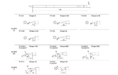 Replacement Soldering Iron Tips For Hakko FX-951 Solder Station