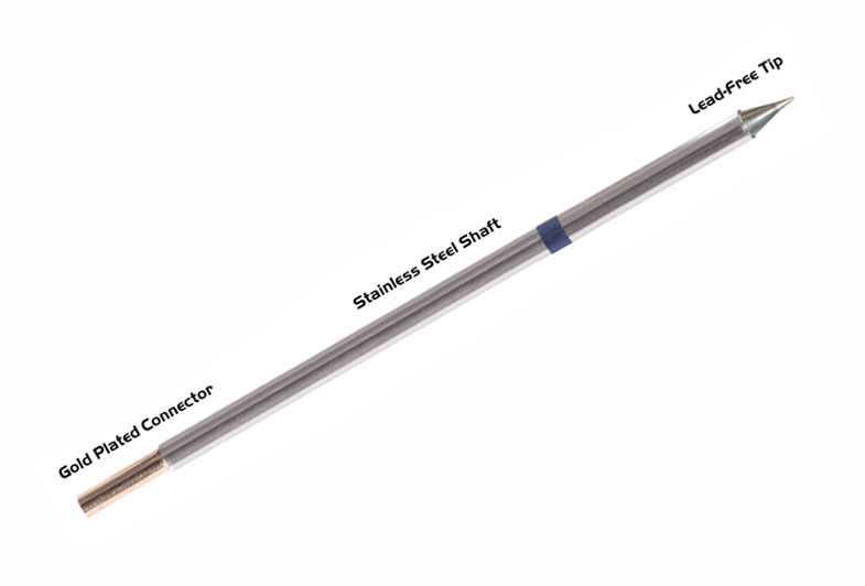 Conical 0.4mm Tip Type OKI Soldering Tips For Soldering And Repairing
